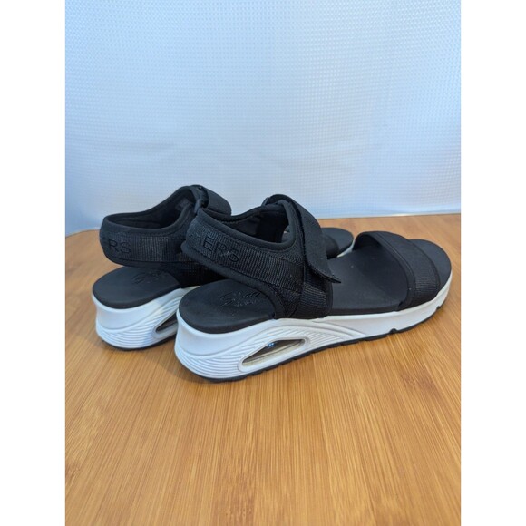 Sketchers Uno New Sesh Adjustable Strap Sandals Women's 11 Black & White (U05) - Picture 3 of 8